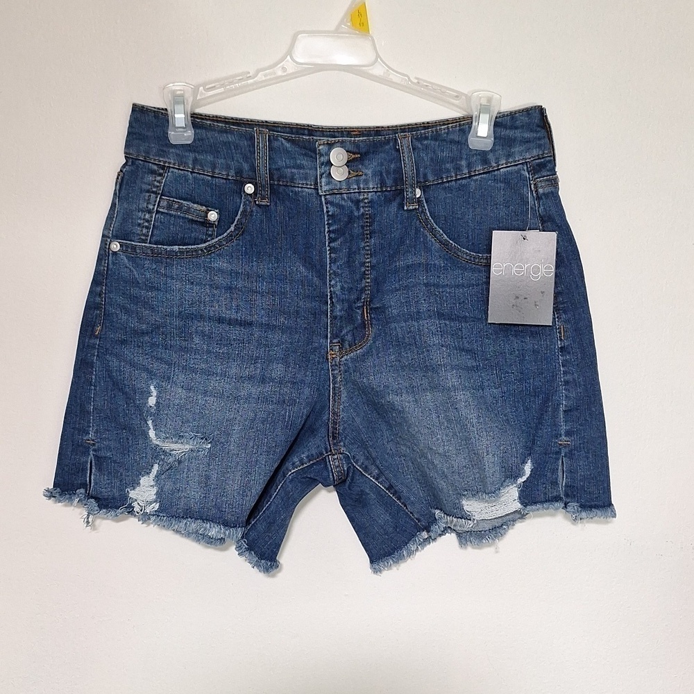 Energie Denim Raw Hem Shorts